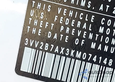 2019 Volkswagen Tiguan 2.0T Se/2.0T Sel/2.0T Sel R-Line/2.0T Sel R-Line Black z USA, uszkodzony, nr VIN 3VV2B7AX3KM074148